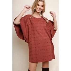 Layered Bell Sleeve Mini Dress